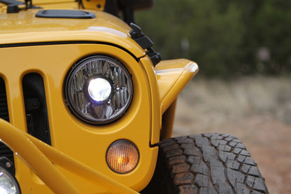 Jeep Head Light Gravity LED 7 Inch 1- Light 2007-2018 Jeep Wrangler JK 2/4-Door KC Hilites-7