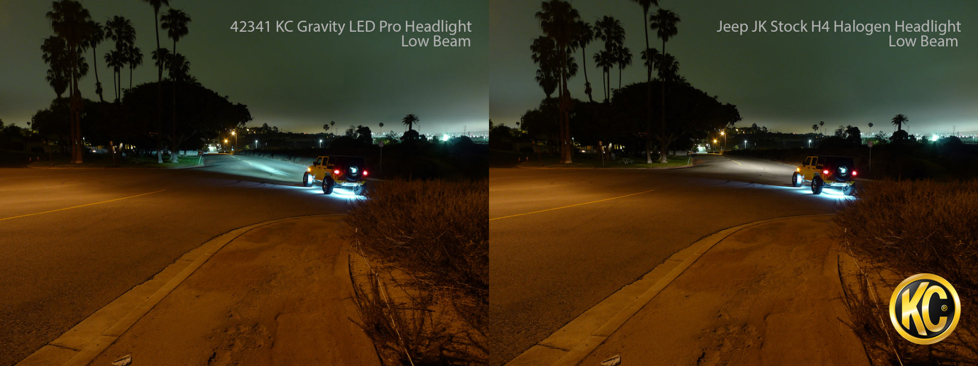 Jeep Head Light Gravity LED 7 Inch 1- Light 2007-2018 Jeep Wrangler JK 2/4-Door KC Hilites-10