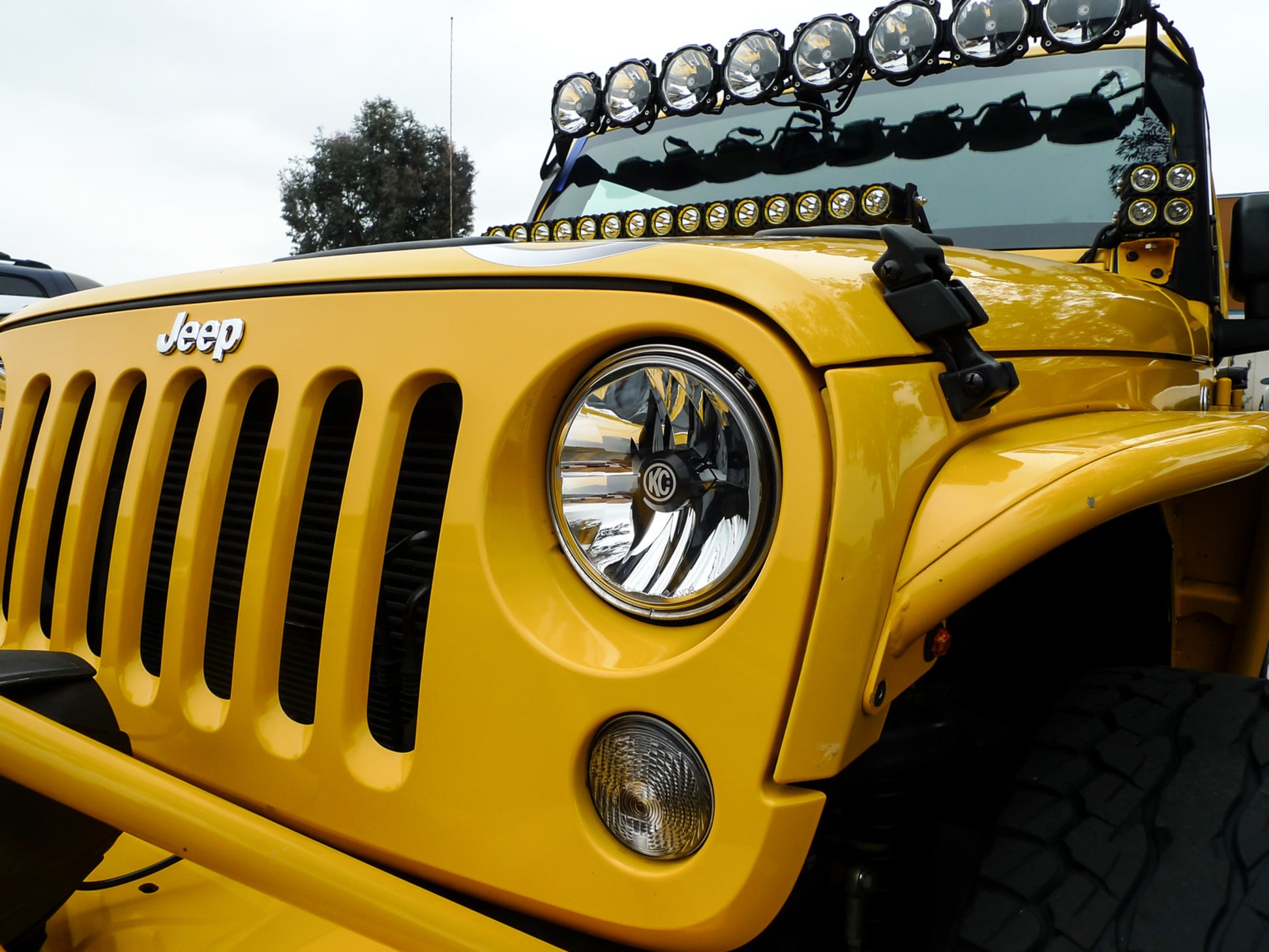 Jeep Head Lights Gravity LED 7 Inch 2- Light 2007-2018 Jeep Wrangler JK KC Hilites-4