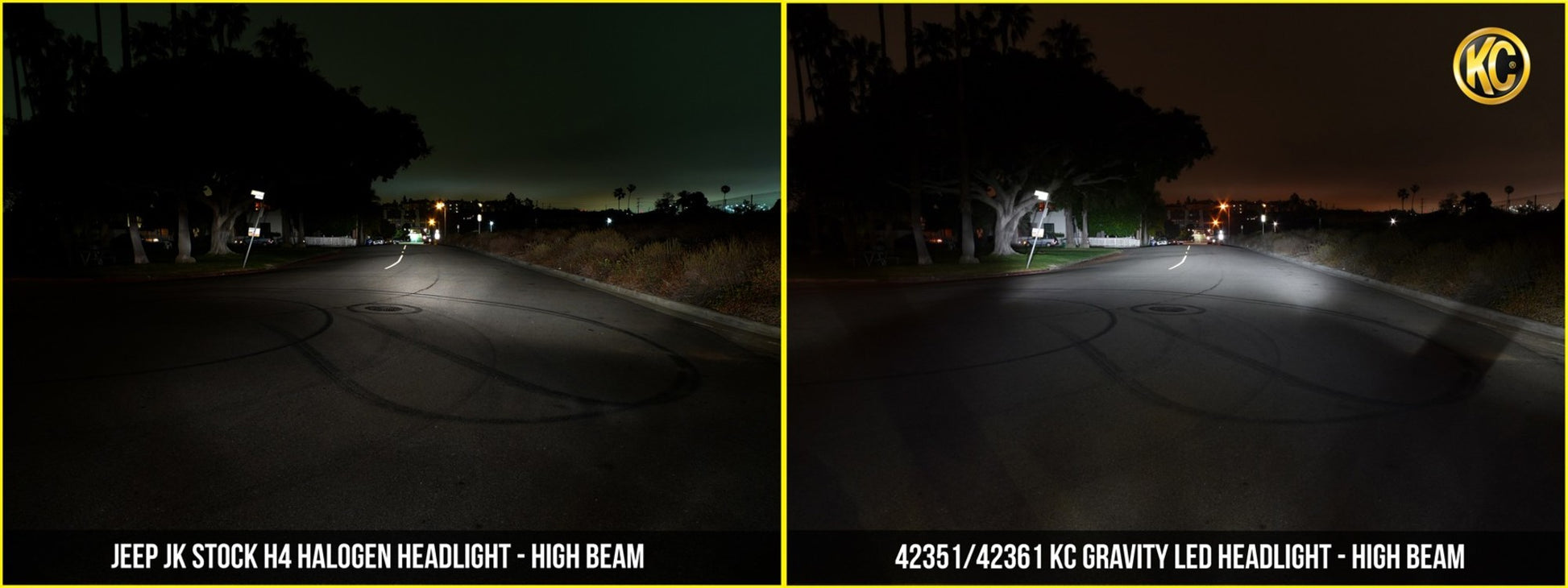 Jeep Head Lights Gravity LED 7 Inch 2- Light 2007-2018 Jeep Wrangler JK KC Hilites-5