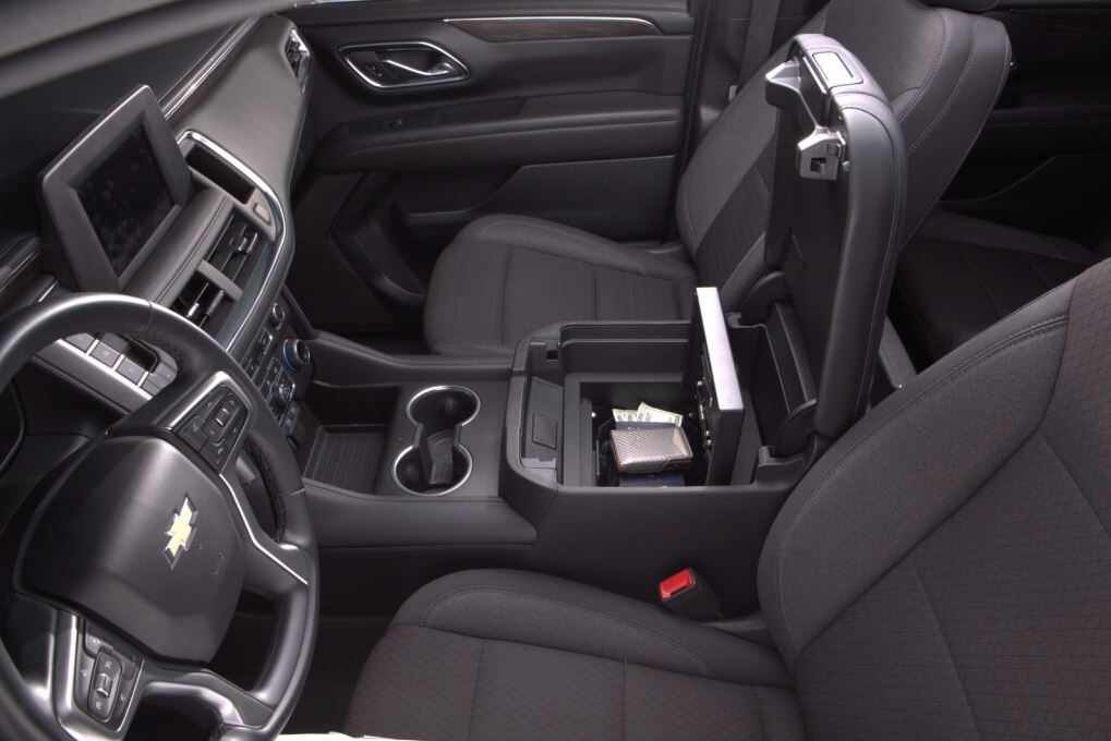 Center Console Safe for 21-26 Tahoe/Yukon/Suburban - Keyed Lock Products Tuffy Security