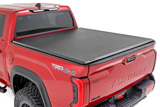Soft Roll Up Bed Cover 6 Foot 7 Inch Bed Toyota Tundra 2WD/4WD (2022-2026) Rough Country
