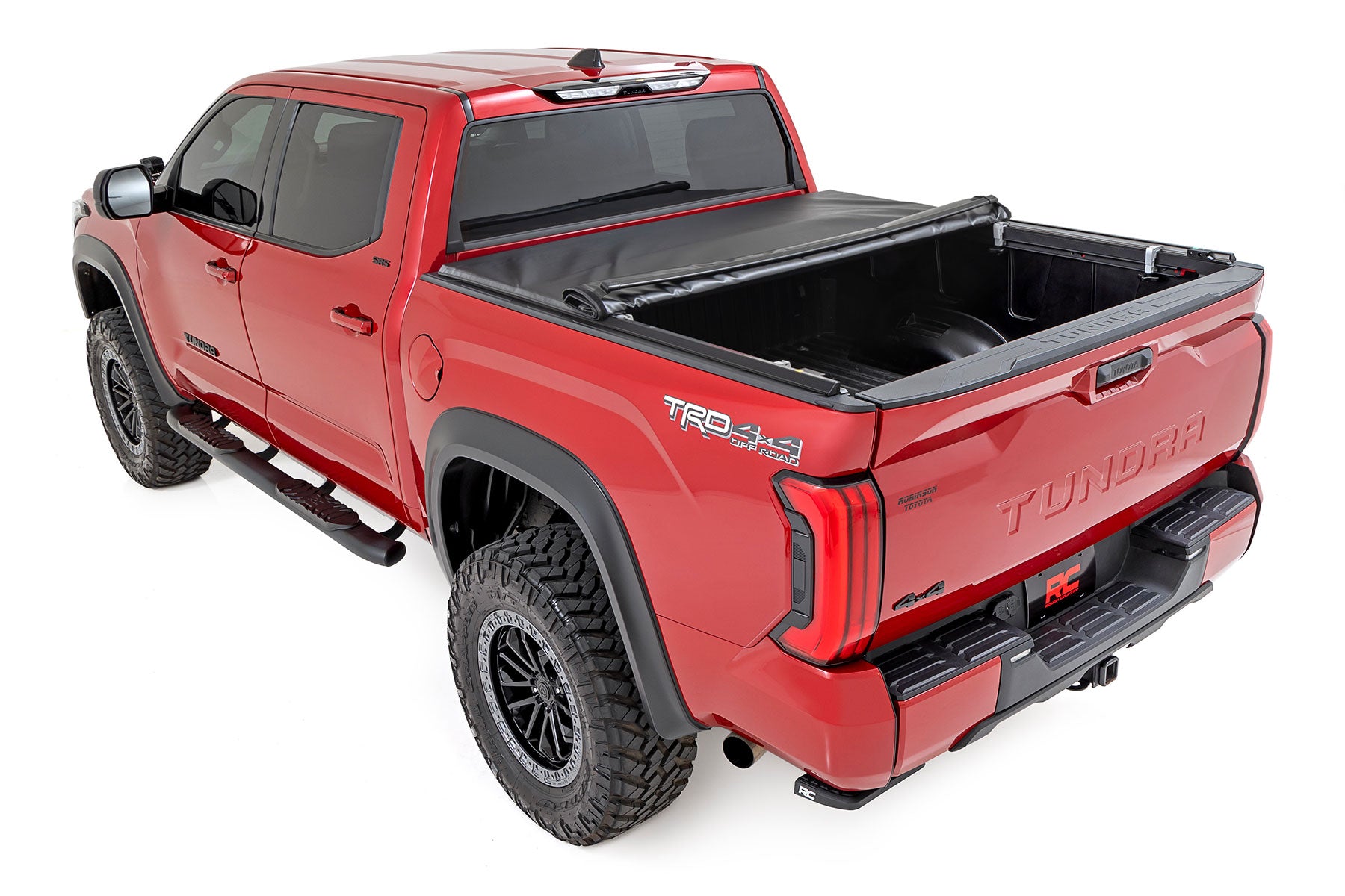 Soft Roll Up Bed Cover 6 Foot 7 Inch Bed Toyota Tundra 2WD/4WD (2022-2026) Rough Country-2