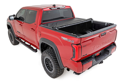 Soft Roll Up Bed Cover 6 Foot 7 Inch Bed Toyota Tundra 2WD/4WD (2022-2026) Rough Country-2