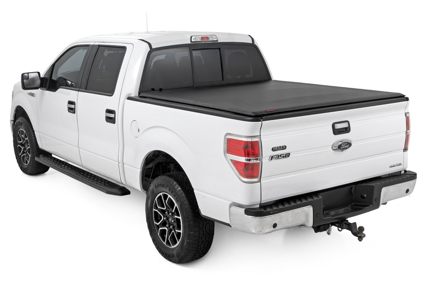 Soft Roll Up Bed Cover 5 Foot 7 Inch Bed Ford F-150 2WD/4WD (2004-2014) Rough Country-2