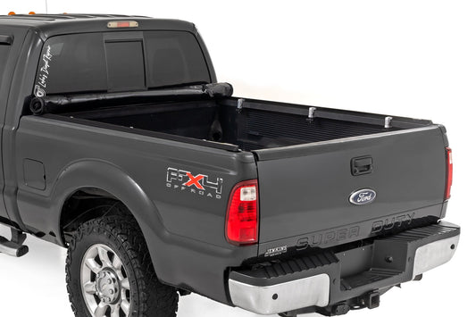 Soft Roll Up Bed Cover 6 Foot 10 Inch Bed Ford F-250/F-350 Super Duty (99-16) Rough Country-1