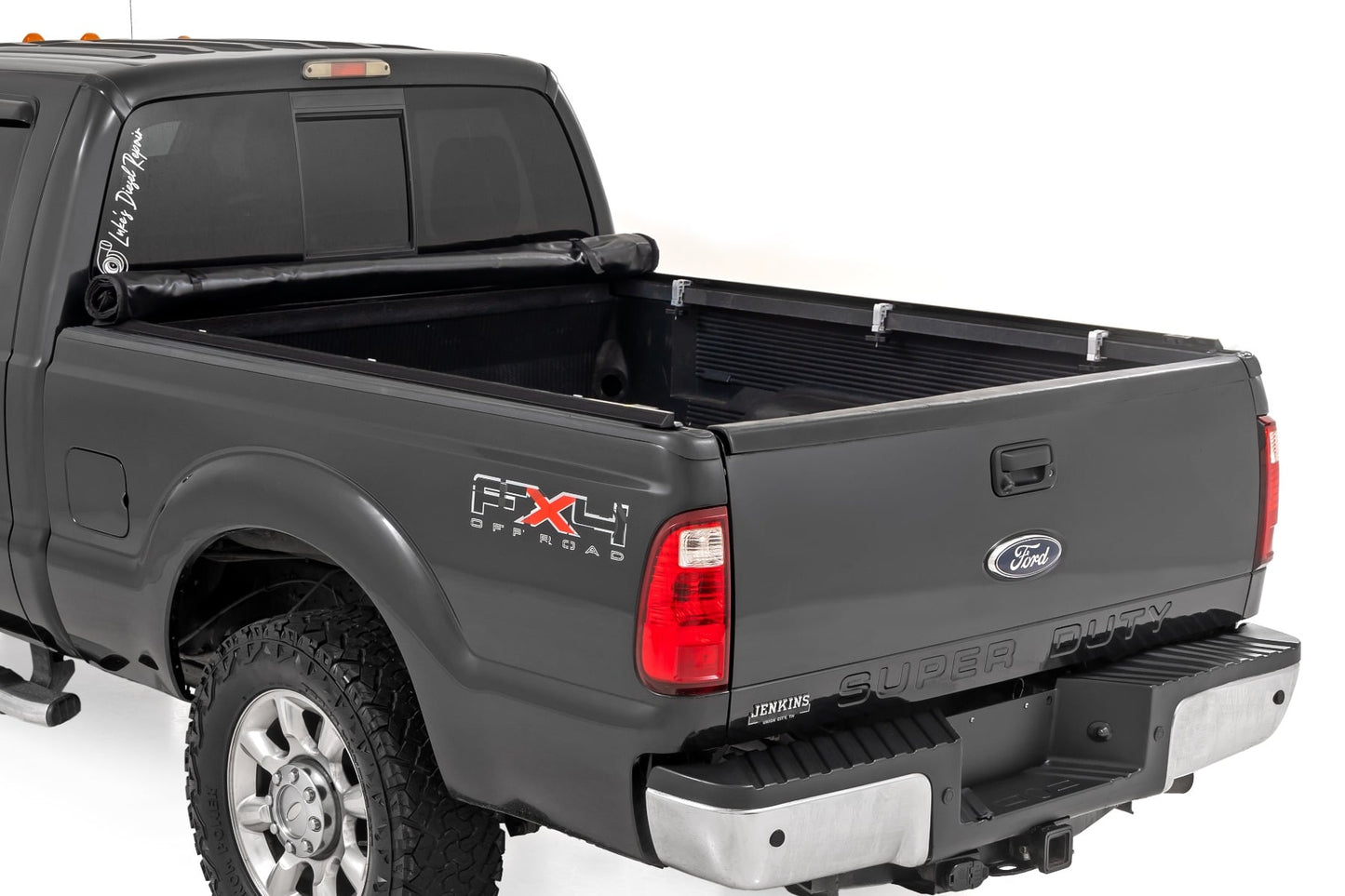 Soft Roll Up Bed Cover 6 Foot 10 Inch Bed Ford F-250/F-350 Super Duty (99-16) Rough Country-1