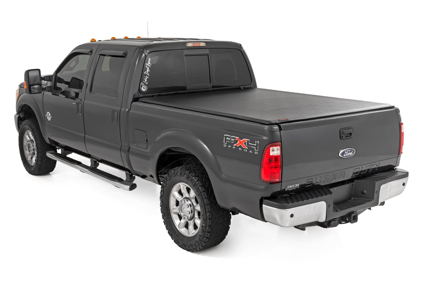 Soft Roll Up Bed Cover 6 Foot 10 Inch Bed Ford F-250/F-350 Super Duty (99-16) Rough Country-2