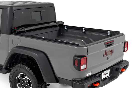 Soft Roll Up Bed Cover 5 Bed Jeep Gladiator JT 4WD (2020-2025) Rough Country-1