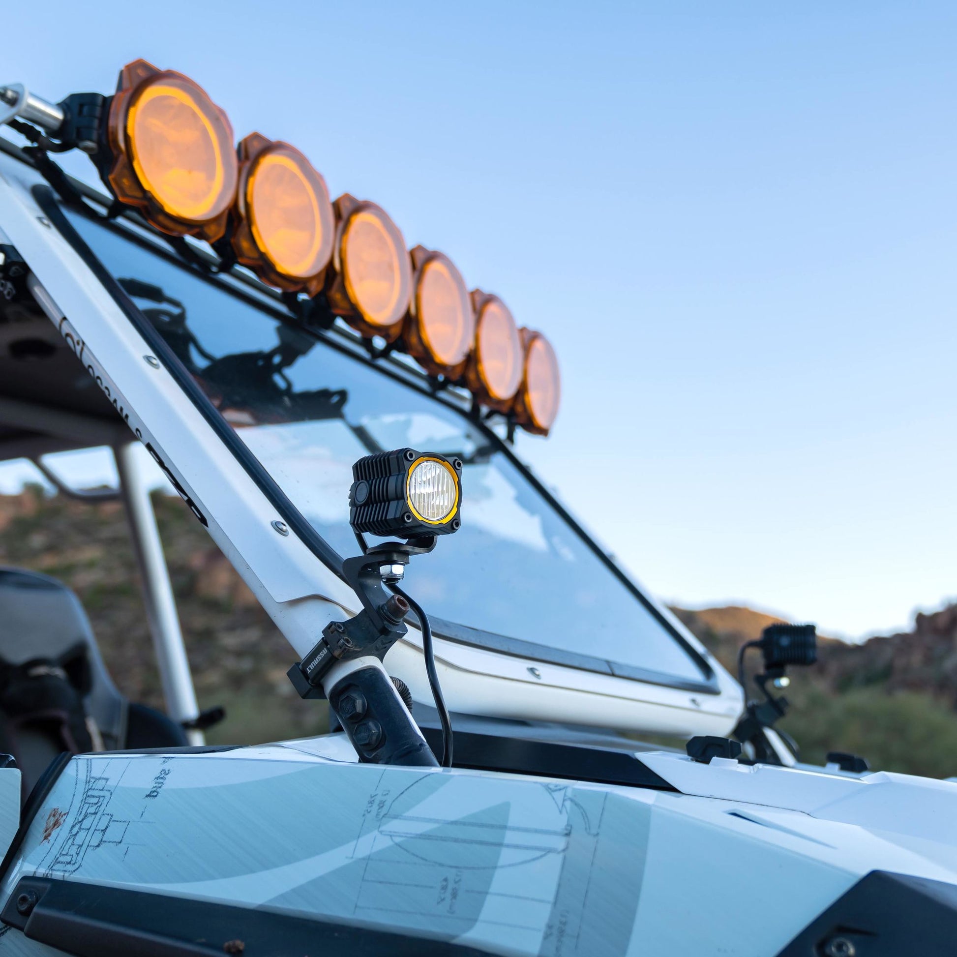 LED Light Bar Lens Flex Era 1 Spread Clear KC Hilites-8