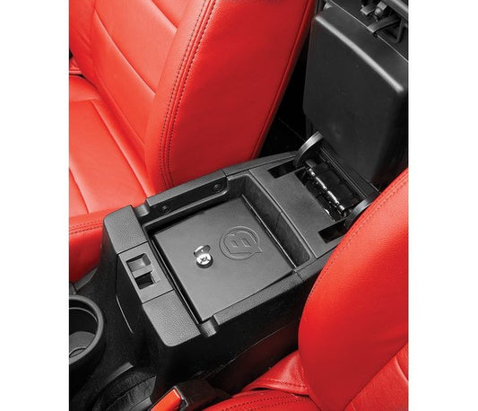 Bestop Jeep Center Console Lock Box For Jeep 2011-2018 Wrangler JK Black Steel Bestop
