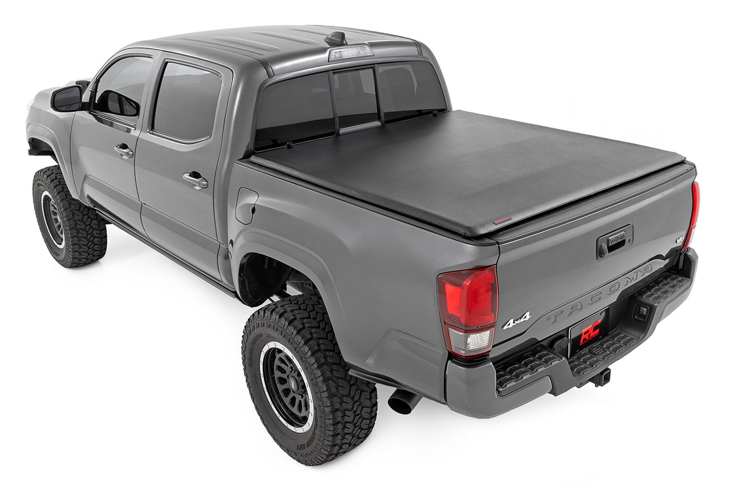 Soft Roll Up Bed Cover 5 Foot Bed Toyota Tacoma 2WD/4WD (2016-2023) Rough Country-2