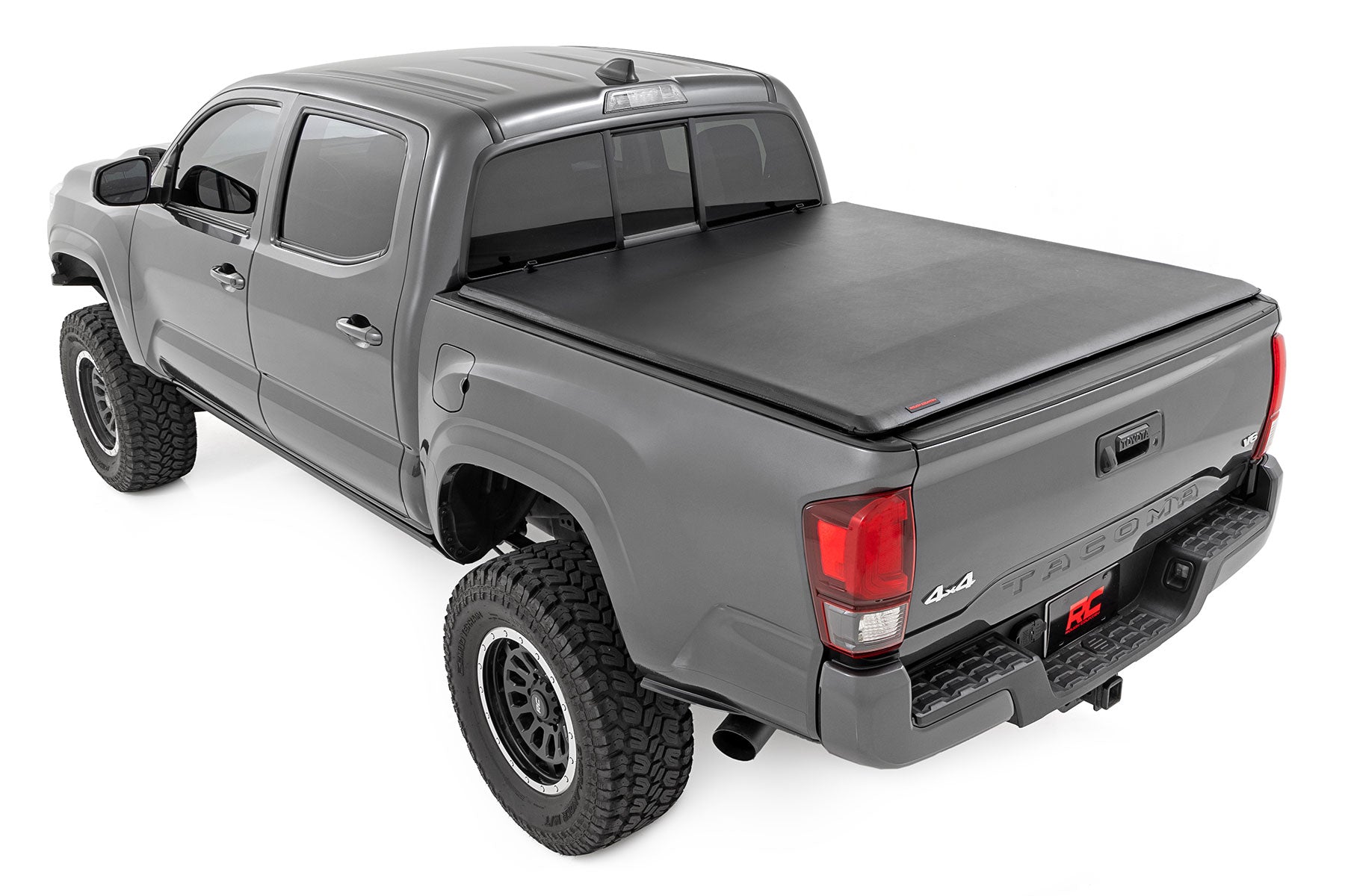 Soft Roll Up Bed Cover 5 Foot Bed Toyota Tacoma 2WD/4WD (2016-2023) Rough Country-2
