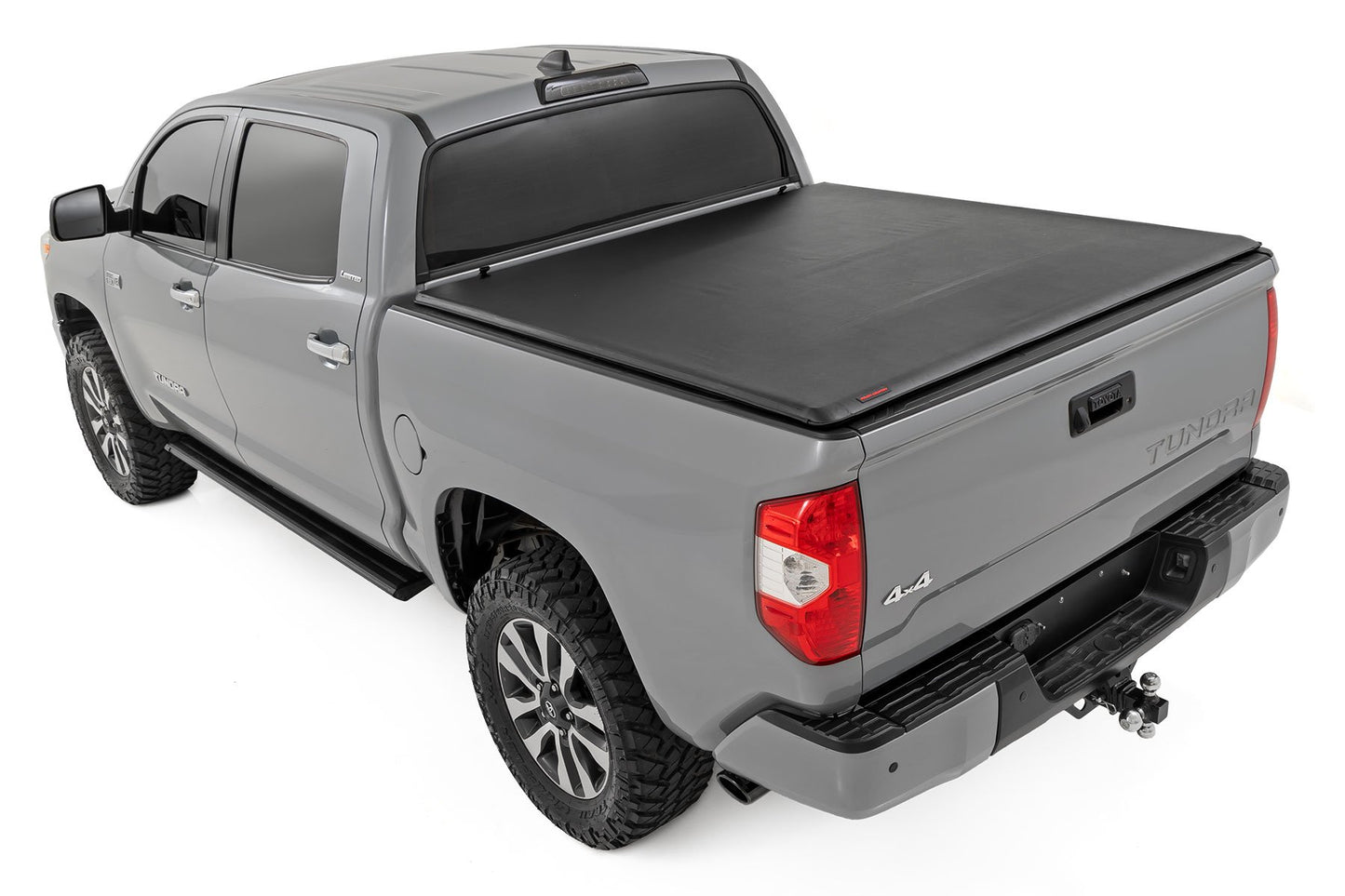 Soft Roll Up Bed Cover 6 Foot 7 Bed Toyota Tundra 2WD/4WD (2007-2021) Rough Country-3