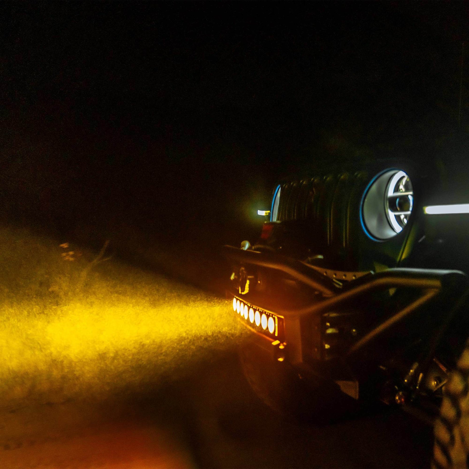 LED Light Bar Lens Flex Era Bar Combo Yellow KC Hilites-12