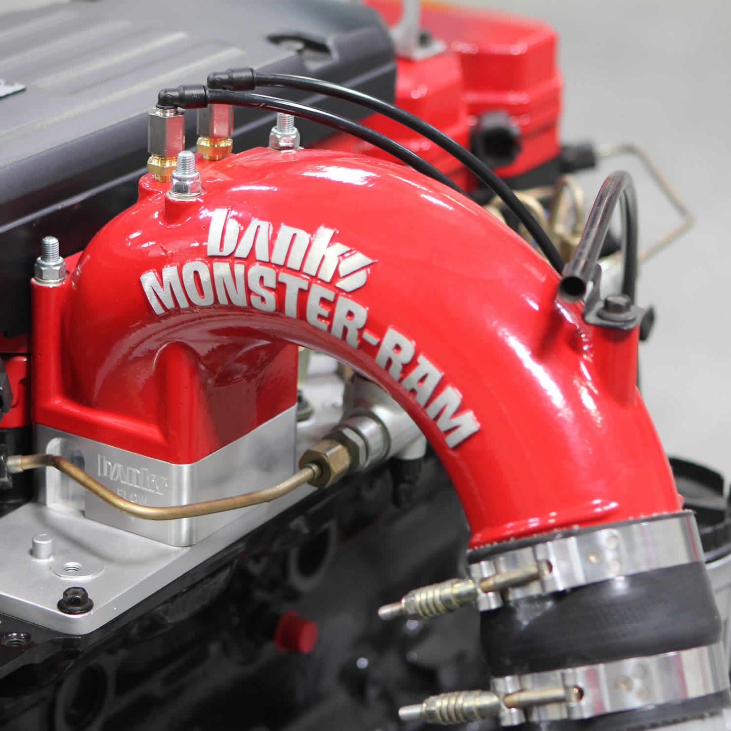 Monster-Ram Intake Elbow W/Boost Tube 98-02 Dodge 5.9L Banks Power-3