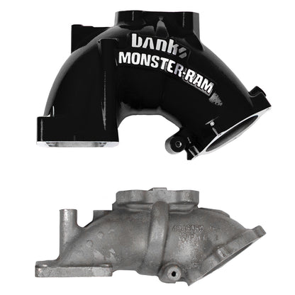 Monster-Ram Intake System for 07.5-12 Dodge Ram 2500/3500 6.7L Cummins Black Powdercoat Banks Power-4