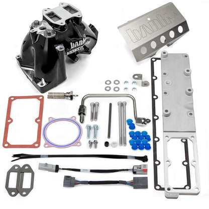 Monster-Ram Intake System for 07.5-12 Dodge Ram 2500/3500 6.7L Cummins Black Powdercoat Banks Power-1