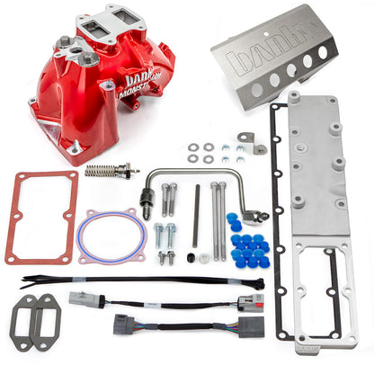 Monster-Ram Intake System for 07.5-12 Dodge Ram 2500/3500 6.7L Cummins Red Powdercoat Banks Power-1