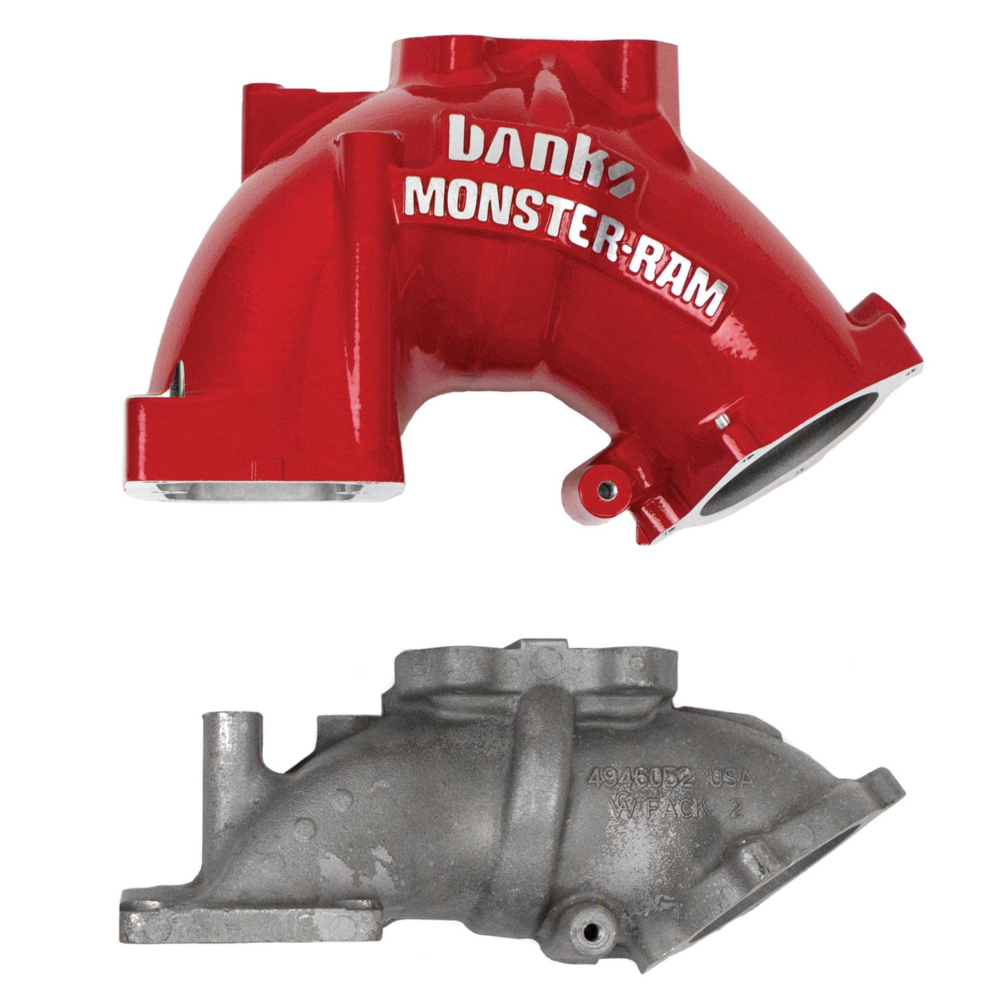 Monster-Ram Intake System for 13-18 Dodge Ram 2500/3500 6.7L Cummins Red Powdercoat Banks Power-4