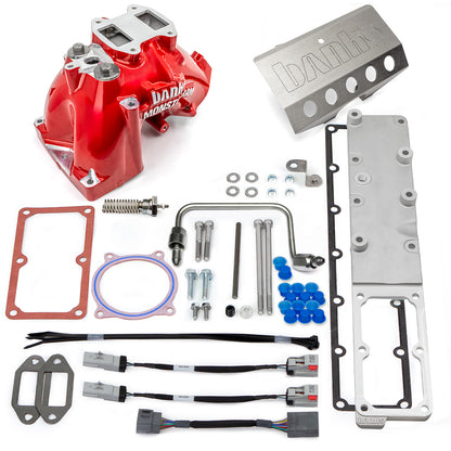 Monster-Ram Intake System for 13-18 Dodge Ram 2500/3500 6.7L Cummins Red Powdercoat Banks Power-1