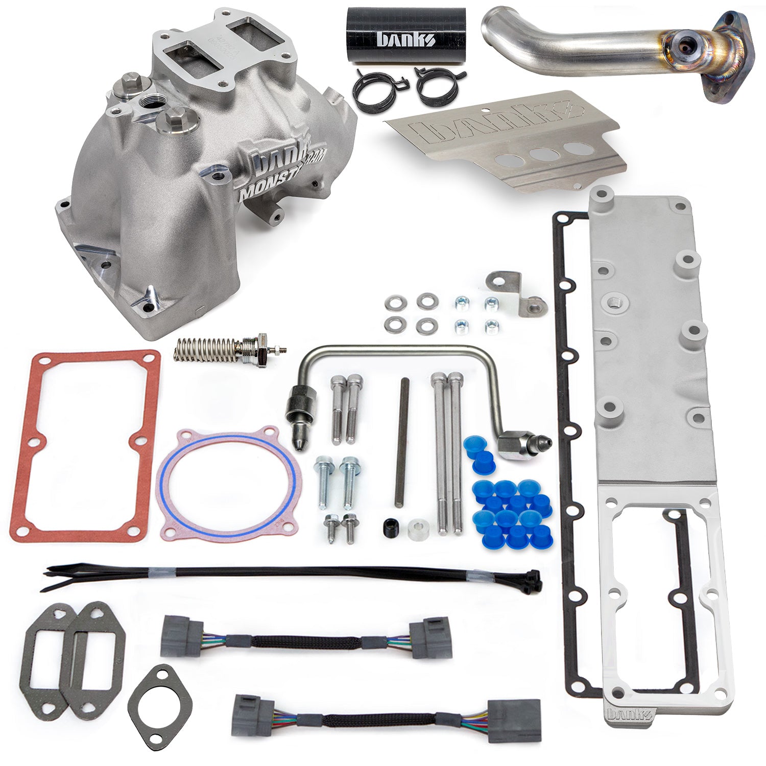Monster-Ram Intake 13-18 RAM 3500-5500 Chassis Cab 6.7L Raw Banks Power-1