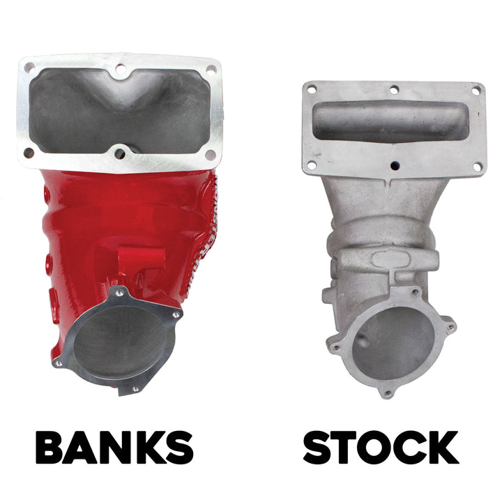 Monster-Ram Intake 13-18 RAM 3500-5500 Chassis Cab 6.7L Red Powdercoat Banks Power-2