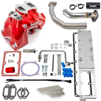 Monster-Ram Intake 19-24 RAM 3500-5500 Chassis Cab 6.7L Red Powdercoat Banks Power-1