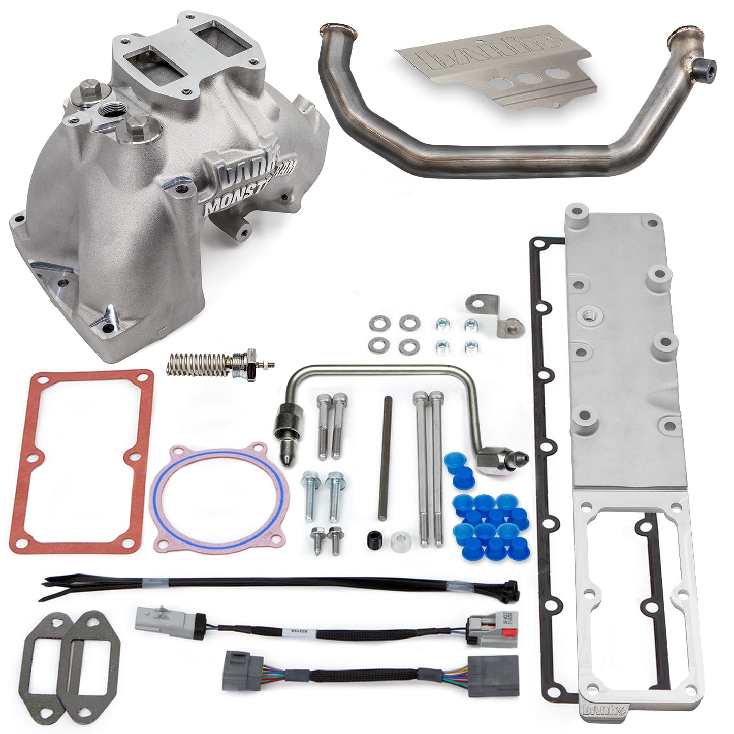 Monster-Ram Intake 2007.5-2012 RAM 3500-5500 Chassis Cab 6.7L Raw Banks Power-1