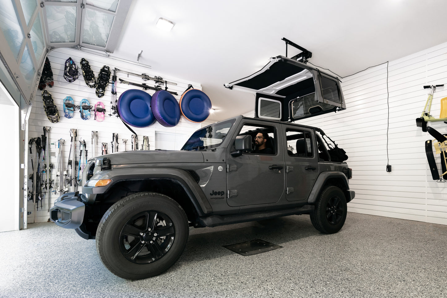 HOSS Hardtop Hoist Jeep 2018-26 Wrangler JL Black Bestop-5