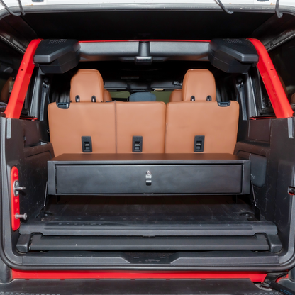 Cargo Drawer for 18-25 Wrangler JL 4-door and 2021-2025 Bronco 4-door Keyed Lock Products Tuffy Security
