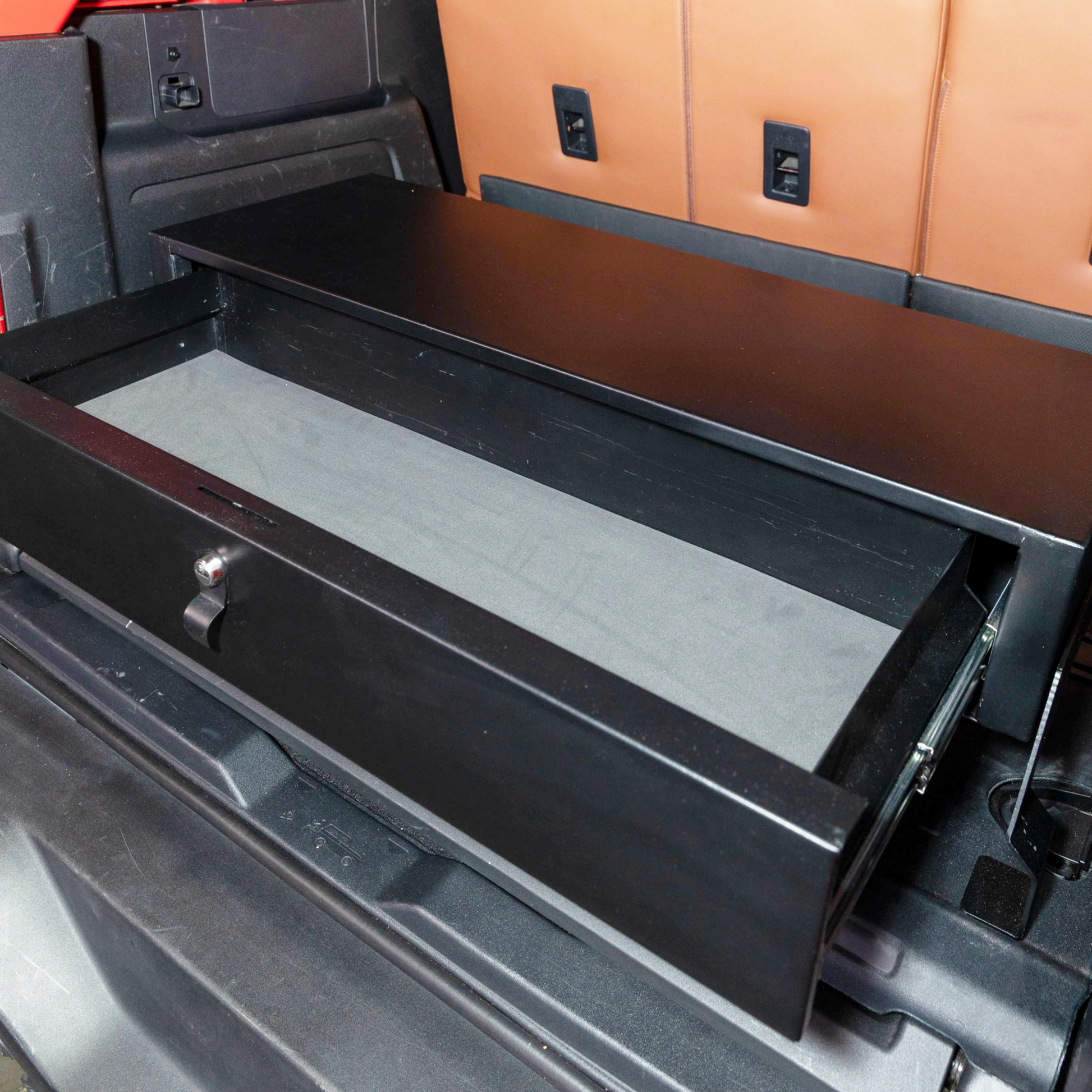 Cargo Drawer for 18-25 Wrangler JL 4-door and 2021-2025 Bronco 4-door Combo Lock Products Tuffy Security-1