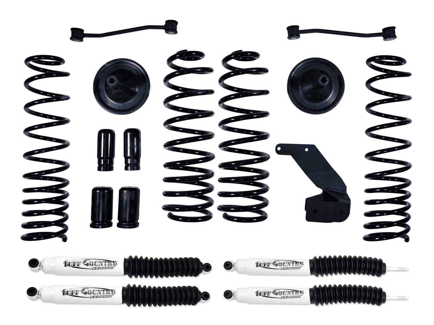 3 Inch Lift Kit 07-18 Jeep Wrangler JK 4 Door Tuff Country