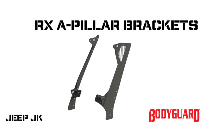2007-2018 Jeep JK A-Pillar Light Bar Bracket Bodyguard Bumpers-4