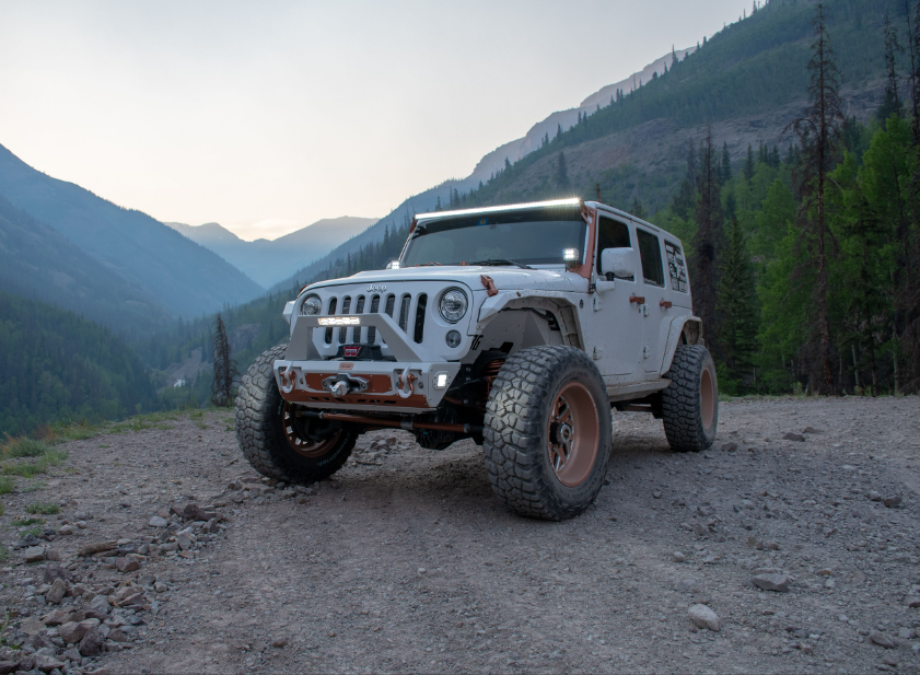 2007-2018 Jeep JK A-Pillar Light Bar Bracket Bodyguard Bumpers-3