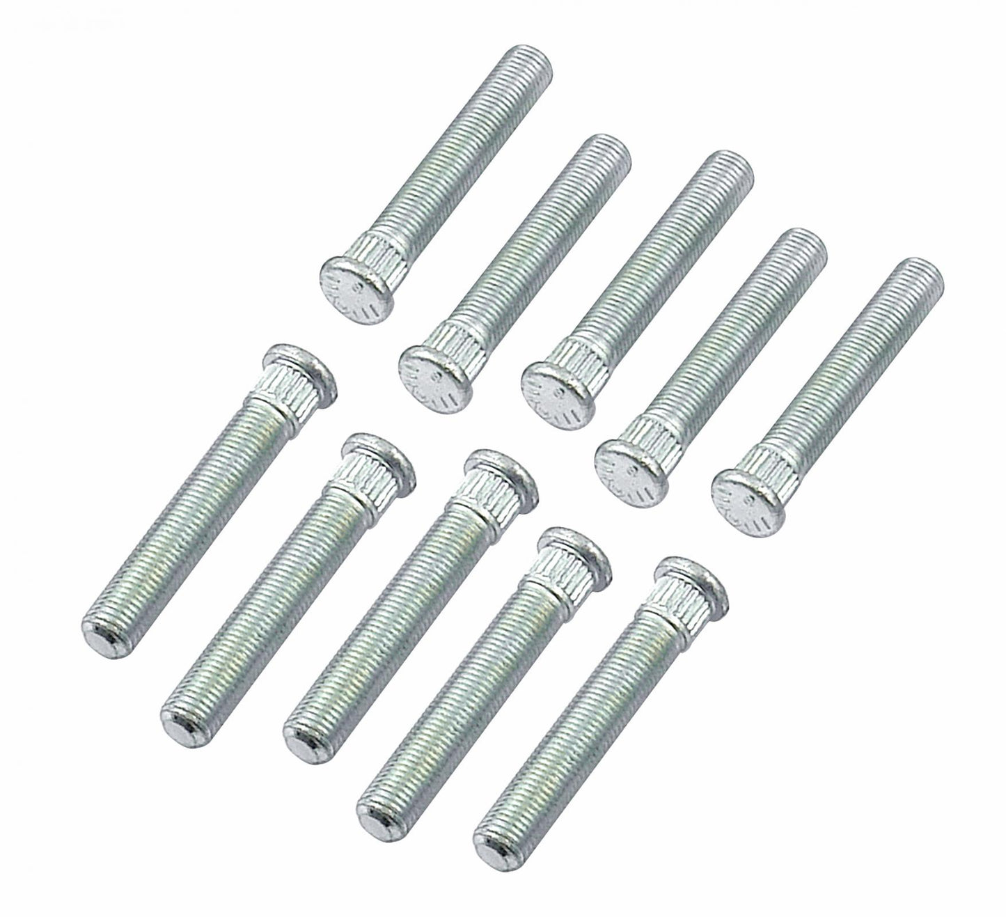 Competition Wheel Stud Set Fits 1963-79 Chevrolet. Press-In Style, 7/16-20 x 2-5/8 Inch Long Mr Gasket