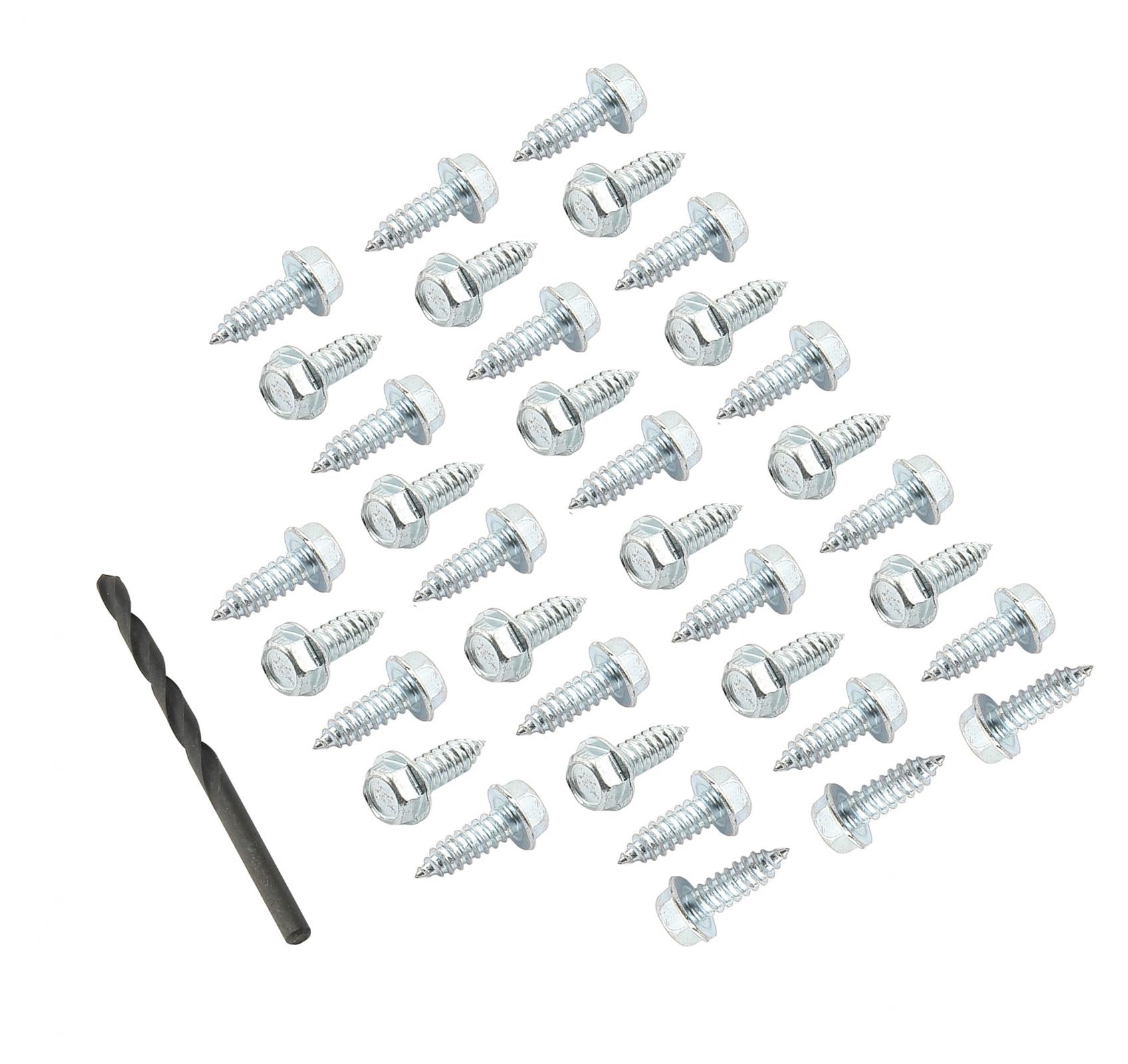 Tire Screws Steel 35 Pieces Enough for Two Tires. Includes Drill Bit Mr Gasket