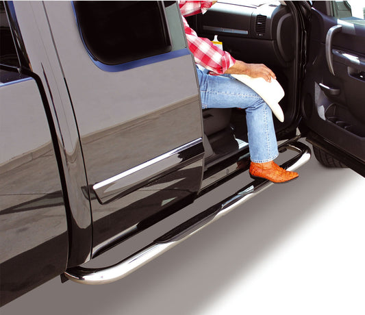 4000 Series SideSteps With Mountins Bracket Kit Polished Stainless Steel 2005-2014 Nissan Frontier Go Rhino