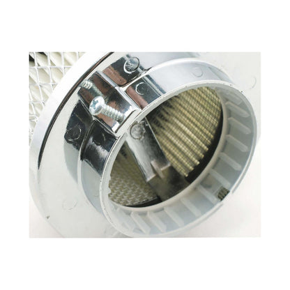 Air Cleaner Deep Dish 4 Inch x 2 Inch Chrome Fits 1 and 2-Barrel Carburetors with 2-5/16 Inch or 2-5/8 Inch Carb Neck including most VW Mr Gasket-2