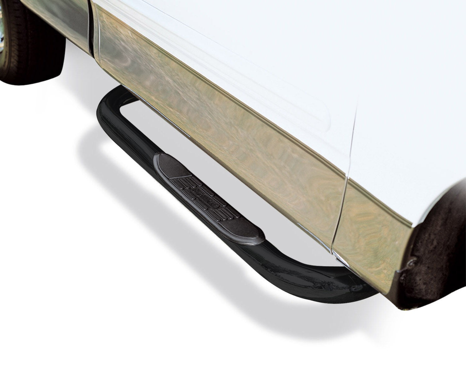 4000 Series SideSteps With Mounting Bracket Kit Powder Coat Black 2002-2004 Nissan Frontier Go Rhino
