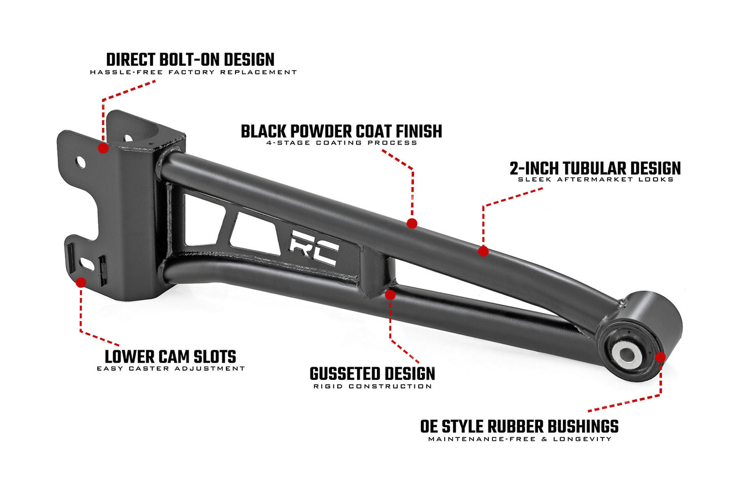 Radius Arm Upgrade Ford F-250/F-350 Super Duty 4WD (2023-2026) Rough Country-3