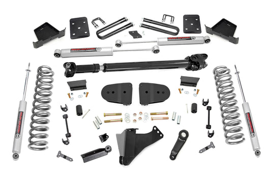 6 Inch Lift Kit Diesel No OVLD w/ M1 Rear Shocks Ford F-250/F-350 Super Duty 4WD (23-25) Rough Country
