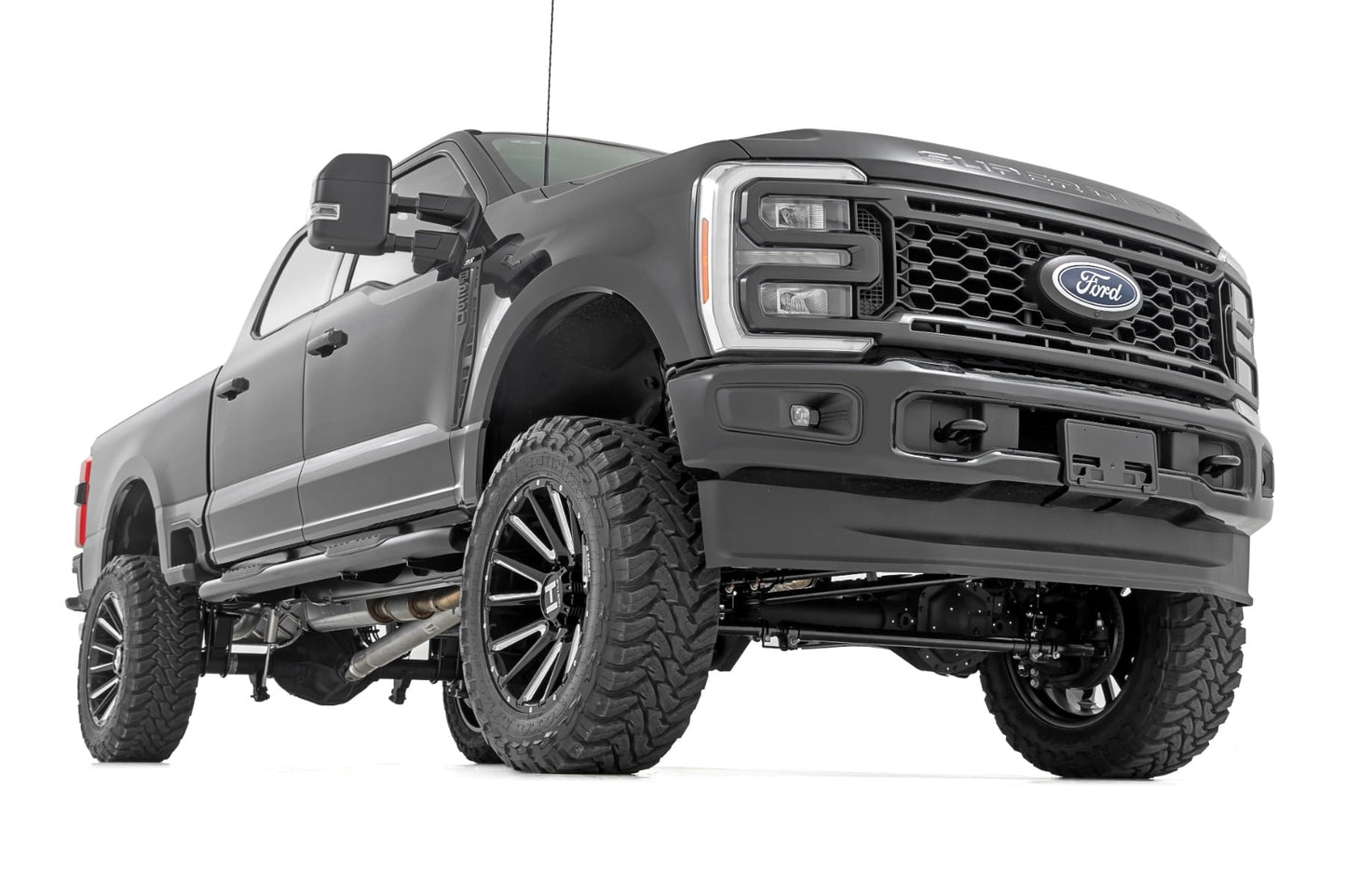 6 Inch Lift Kit Diesel No OVLD w/ M1 Rear Shocks Ford F-250/F-350 Super Duty 4WD (23-25) Rough Country-1