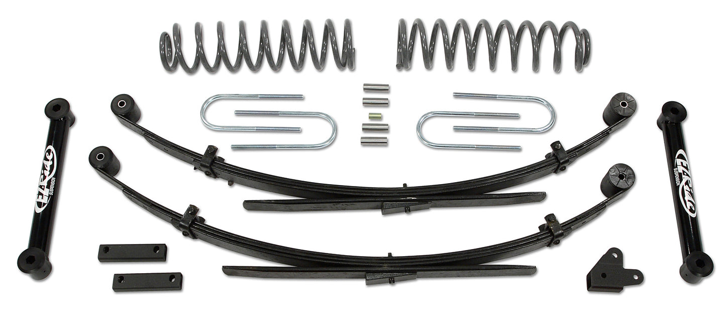 3.5 Inch Lift Kit 87-01 Jeep Cherokee EZ-Flex with Rear Leaf Springs Tuff Country-2