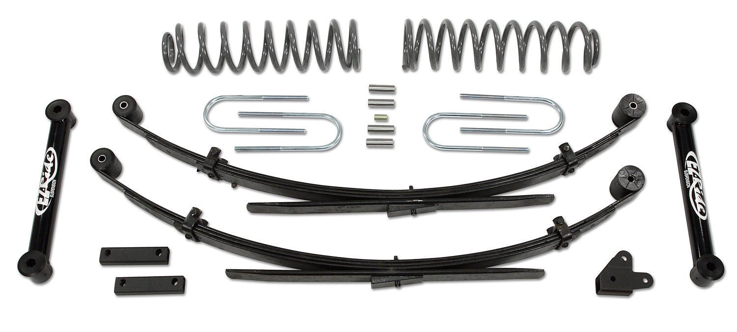 3.5 Inch Lift Kit 87-01 Jeep Cherokee EZ-Flex with Rear Leaf Springs Tuff Country-2