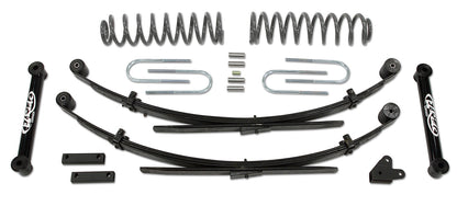 3.5 Inch Lift Kit 87-01 Jeep Cherokee EZ-Flex with Rear Leaf Springs Tuff Country-2