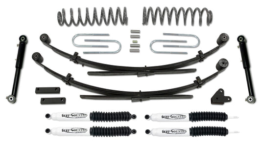 3.5 Inch Lift Kit 87-01 Jeep Cherokee EZ-Flex with Rear Leaf Springs Tuff Country-1