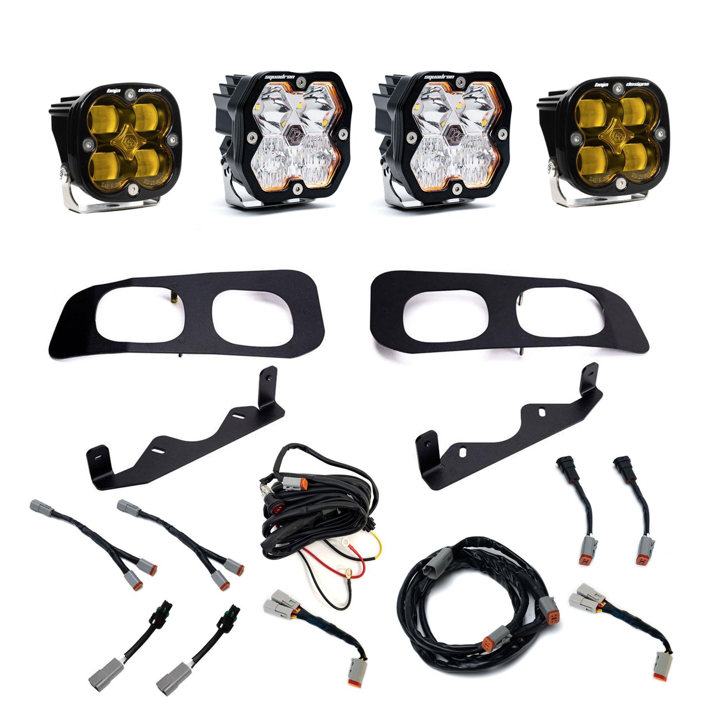 Squadron 2.0 Sport/Squadron Sae Dual Fog Pocket Light Kit Ford 2023-26 F-250/350 Super Duty Baja Designs-1