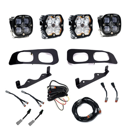 Squadron 2.0 Pro/Squadron Sae Dual Fog Pocket Light Kit Ford 2023-26 F-250/350 Super Duty Clear Baja Designs-1