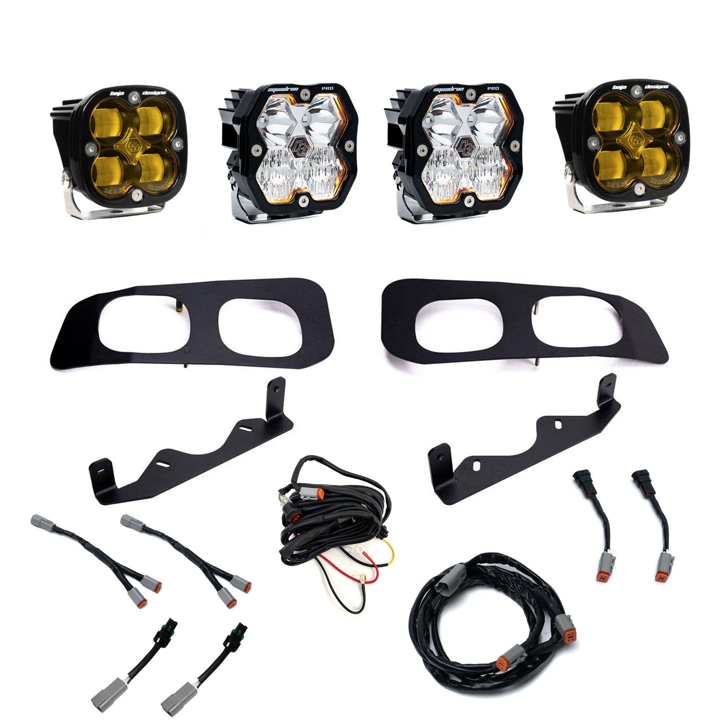 Squadron 2.0 Pro/Squadron Sae Dual Fog Pocket Light Kit Ford 2023-26 F-250/350 Super Duty Baja Designs-1
